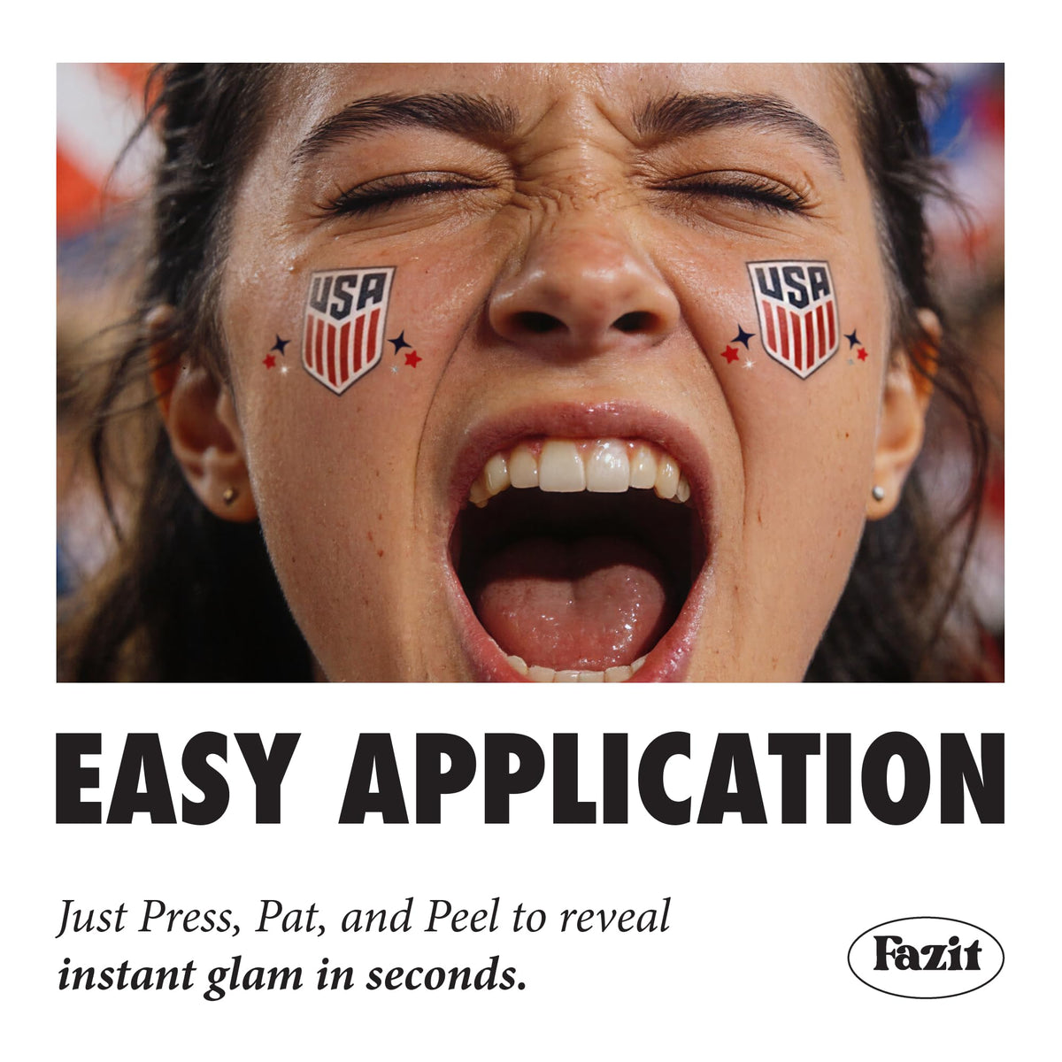 Fazit step-by-step application press and pat for easy long-lasting adhesion