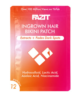 Fazit front packaging showing bikini pad kit and clear benefits