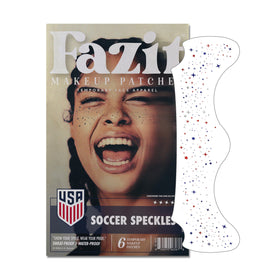 Fazit front packaging showing patriotic glitter decals and easy application benefit