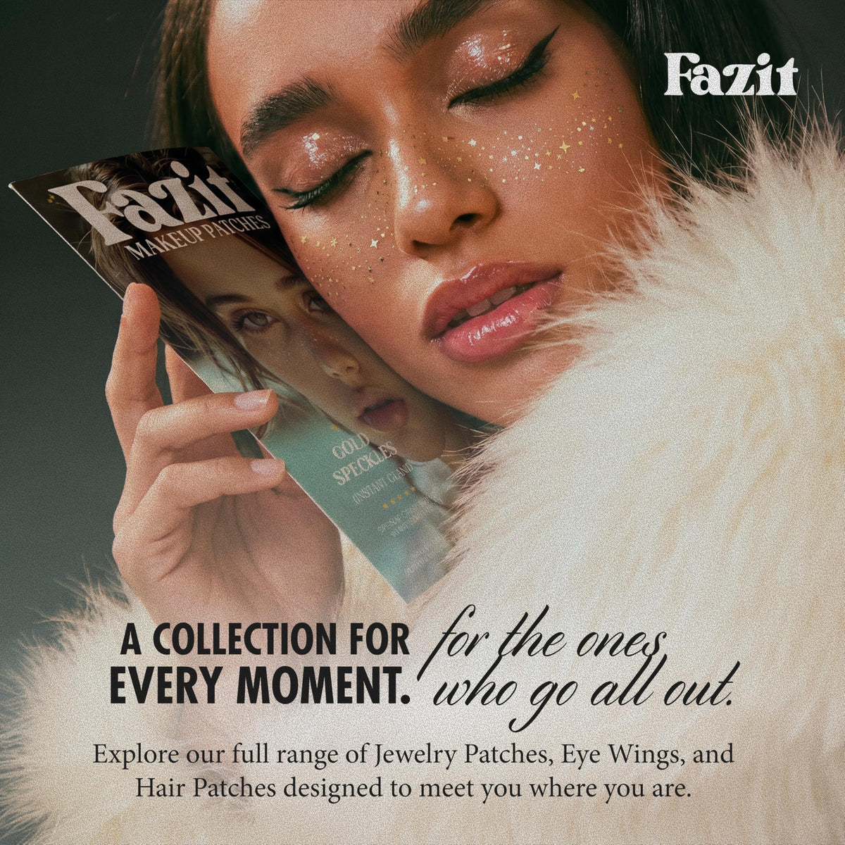 Fazit lifestyle shot at festival showcasing waterproof long-lasting glam
