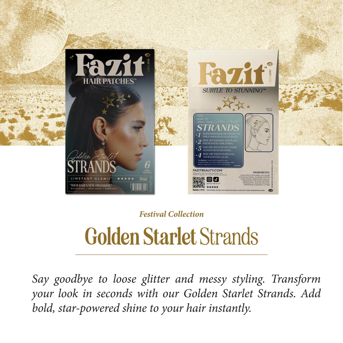 Fazit on model poolside demonstrating waterproof sparkle and long-lasting wear