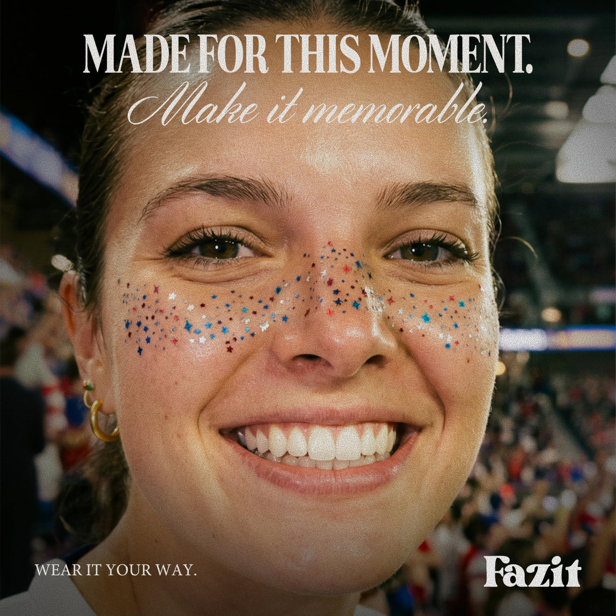 Fazit open pack with six patches revealing ready-to-use game day supply