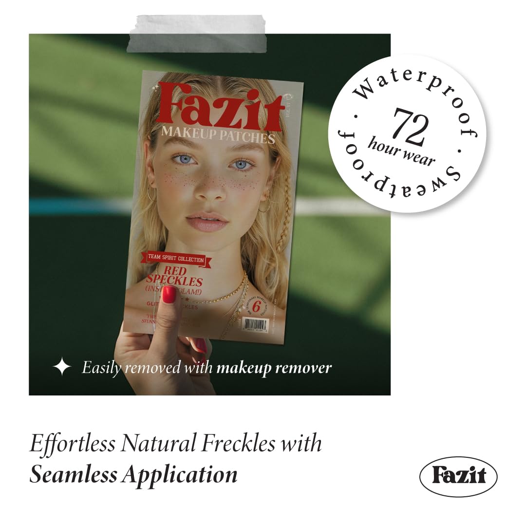 Fazit speckles on shoulder and collarbone showing body accent styling for festival outfits benefit