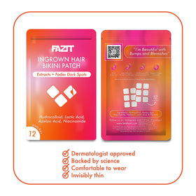 Fazit pads next to a hand for scale showing compact, travel-friendly size