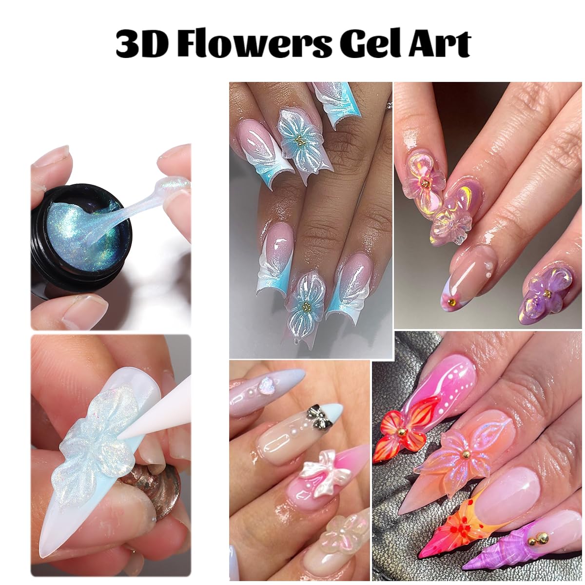 Fcozpjk 3D sculpted nail in use demonstrating raised design durability