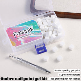 Fcozpjk detachable pots open to display nine neon gel colors for versatile mixing