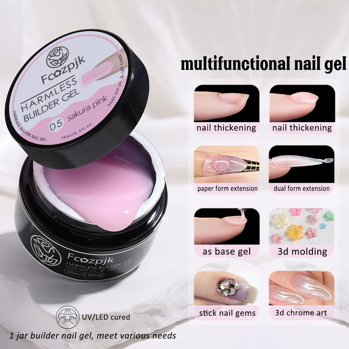 Fcozpjk 60 dual forms open pack for consistent nail extensions