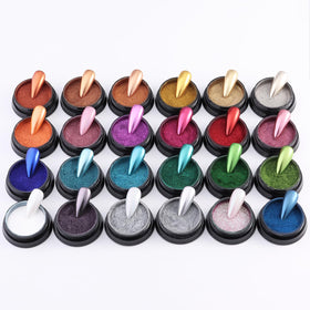 Fcozpjk finished manicure lifestyle image showcasing multi-color chrome nails