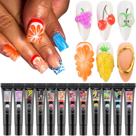 Fcozpjk front packaging showing 12 sculpting gel colors and kit benefit