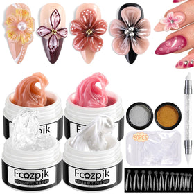 Fcozpjk front packaging showing four gel bottles and accessories for easy identification