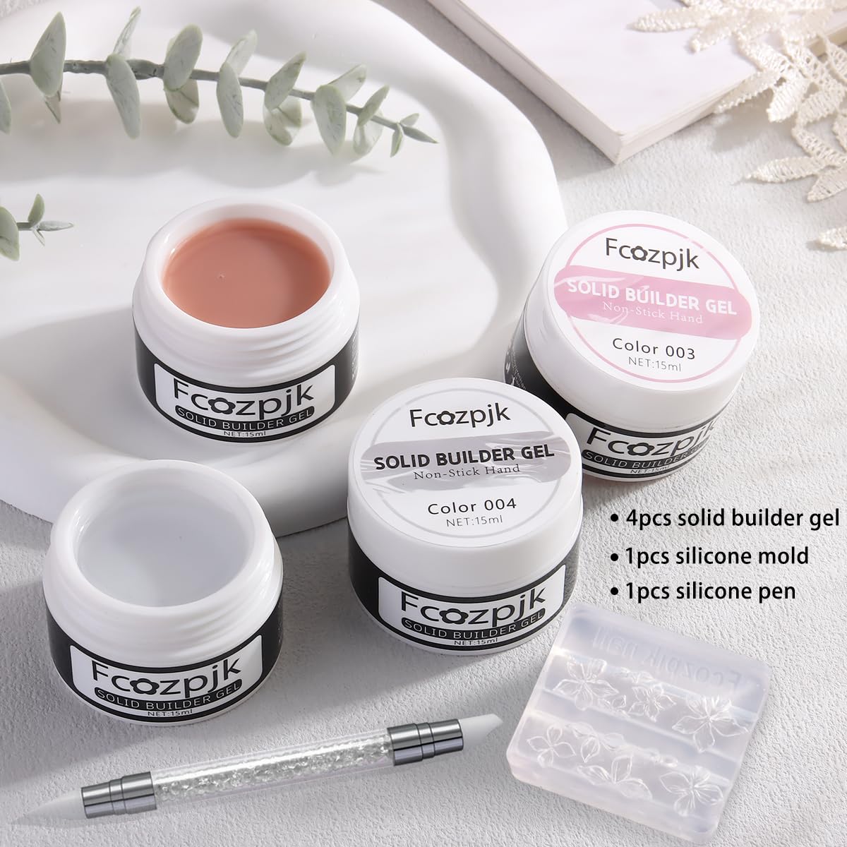 Fcozpjk gel texture close-up highlighting thick consistency for stable sculpting