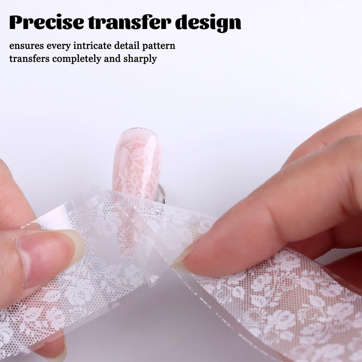 Fcozpjk close-up lace foil pattern details, captures fine design for sharp transfers