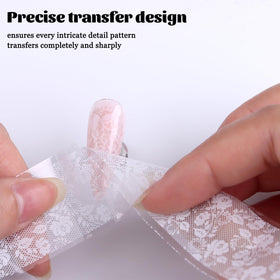 Fcozpjk close-up lace foil pattern details, captures fine design for sharp transfers