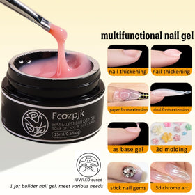 Fcozpjk milky white gel texture detail demonstrating creamy coverage for elegant tips