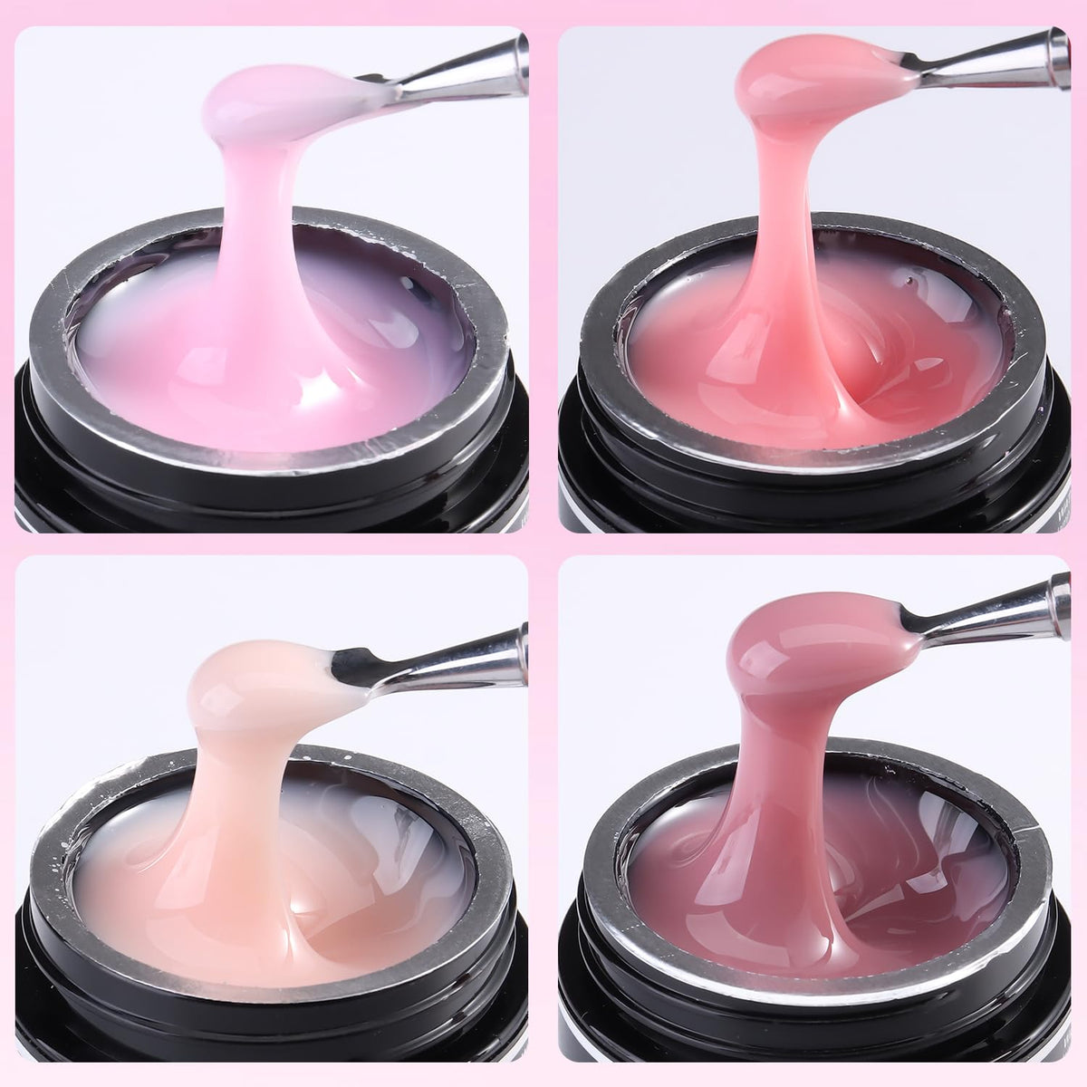 Fcozpjk gel texture close-up showing smooth slow-flow for shaping