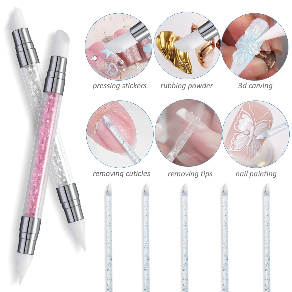 Fcozpjk tools laid out lifestyle showing pen and mixing sticks usable