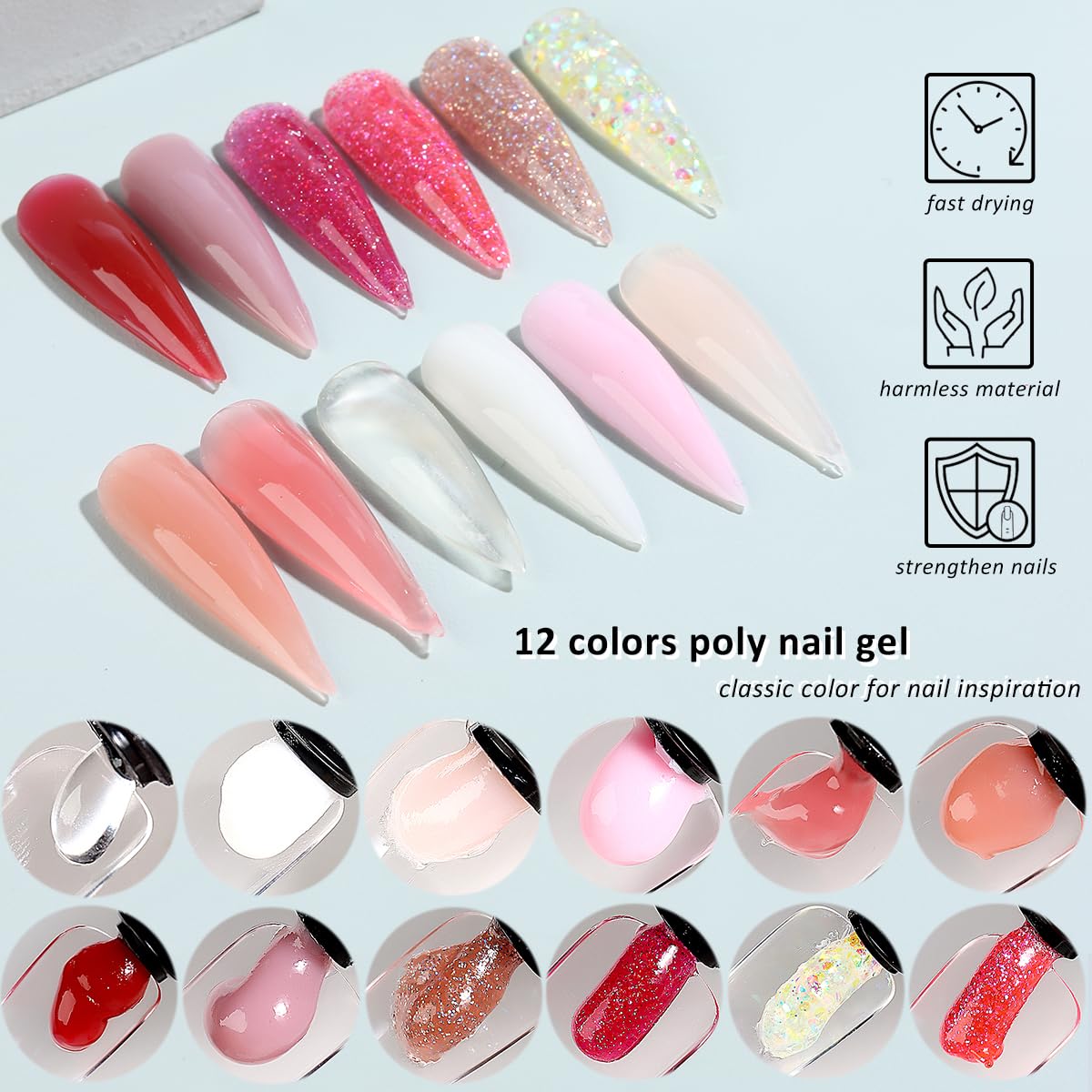 Fcozpjk mini UV lamp curing a nail extension for quick, reliable hardening