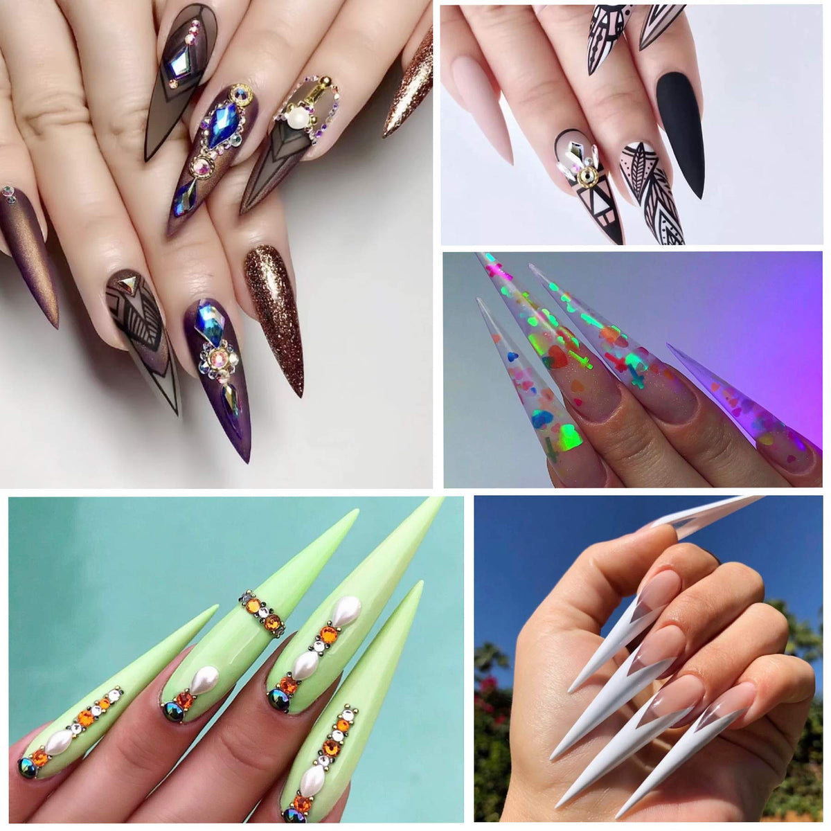 FEBSNOW nail technician applying tips in salon, efficient client service