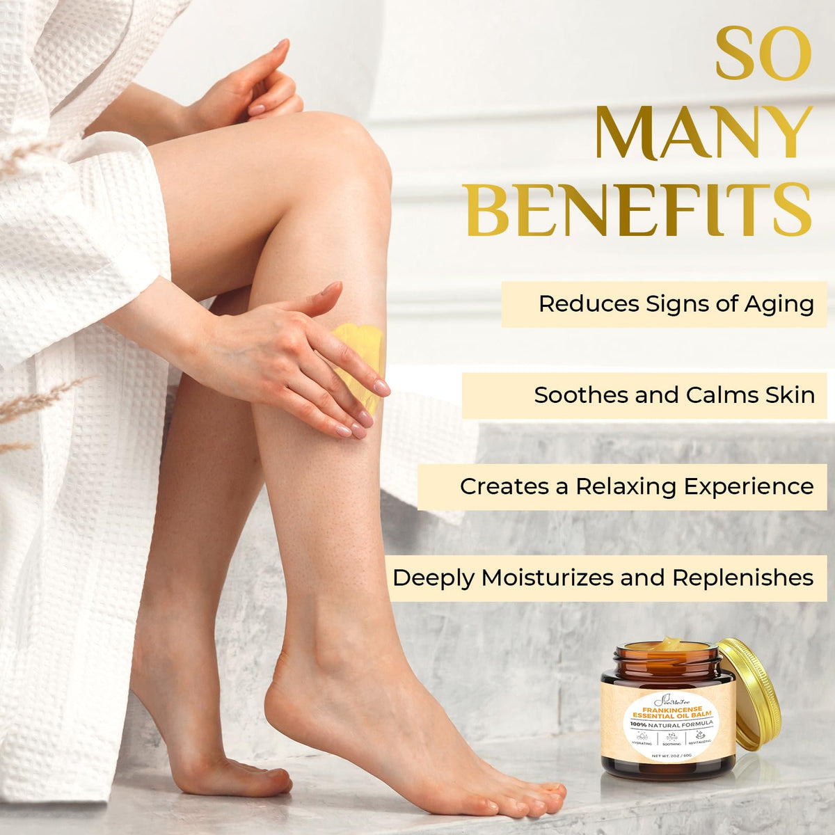 FeeMeFee open tin with smooth balm texture illustrating easy application
