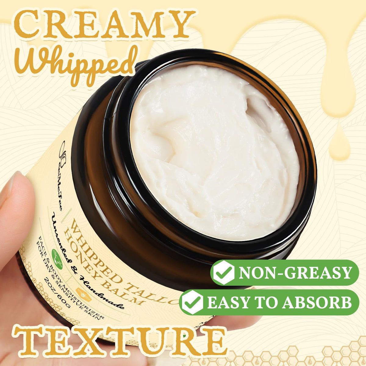 FeeMeFee Manuka honey and ingredient layout, highlighting natural ingredient benefits