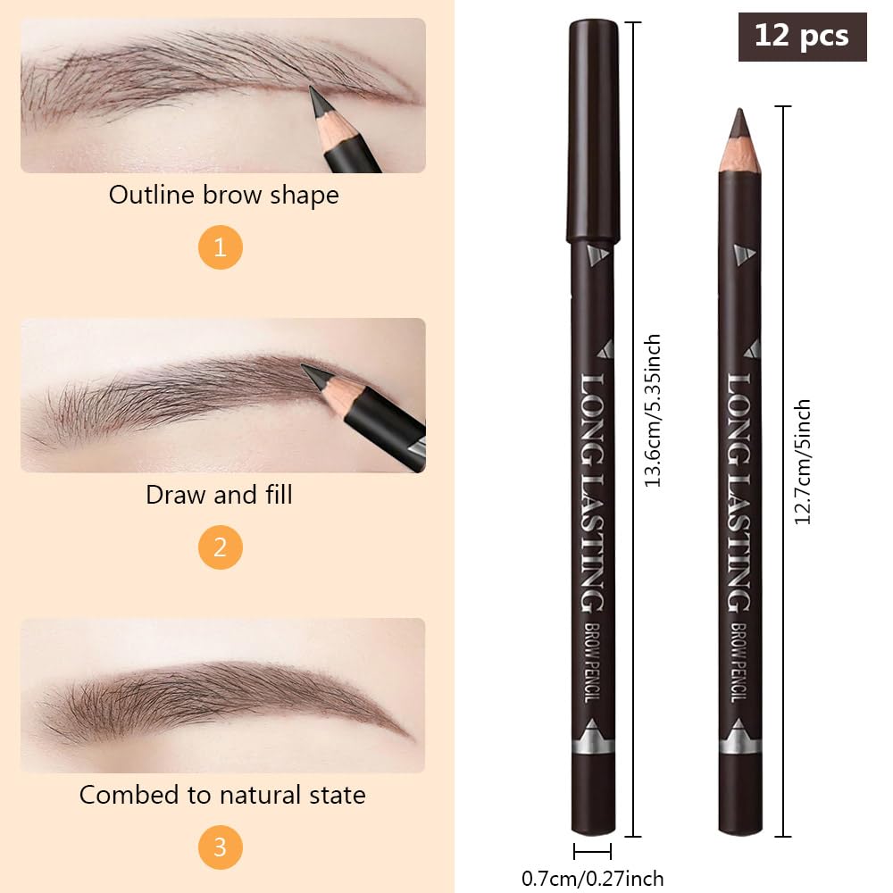 FeiCuiYun pencils beside a coin showing compact size for travel convenience