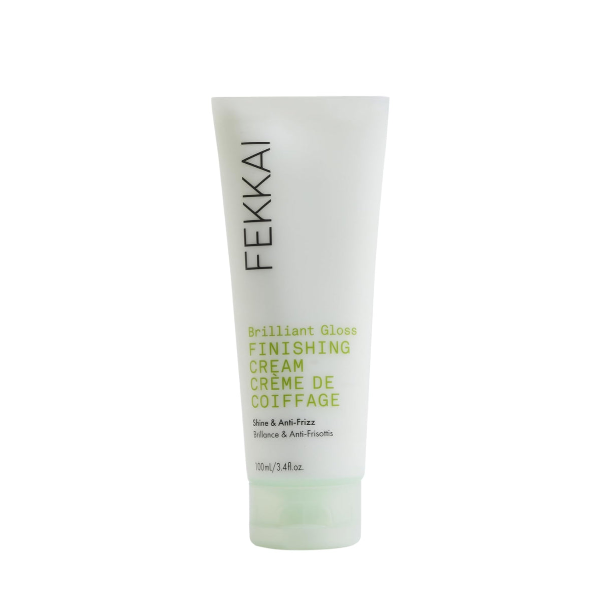 Fekkai bottle front packaging showing product and glossy finish benefit