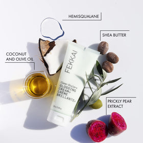 FEKKAI jar held in hand to illustrate 3.4 oz size and travel-friendly convenience