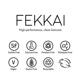 FEKKAI jar on bathroom shelf in lifestyle scene conveying clean beauty and daily use
