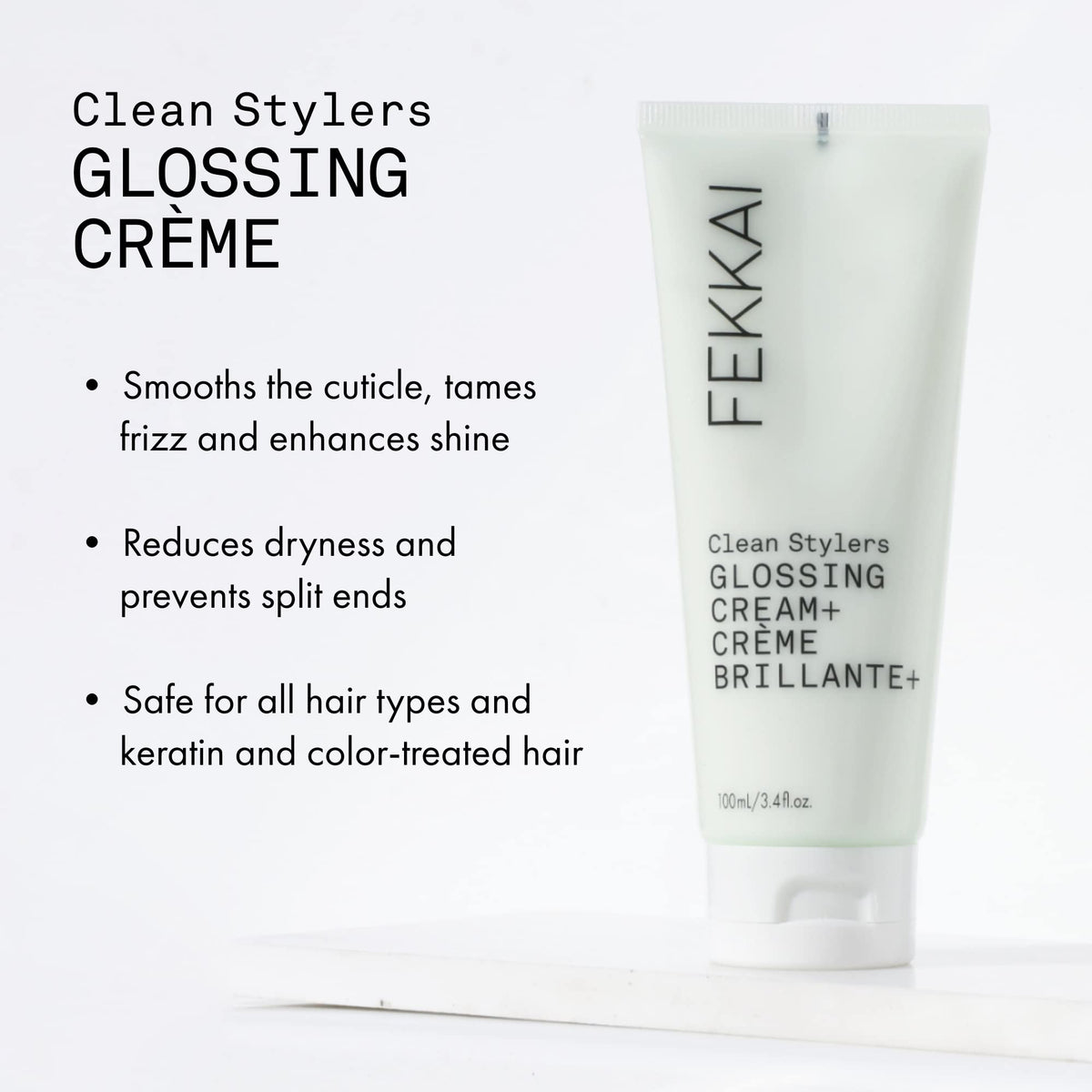 FEKKAI cream texture swatch on hand highlighting smooth spreadability and hydration