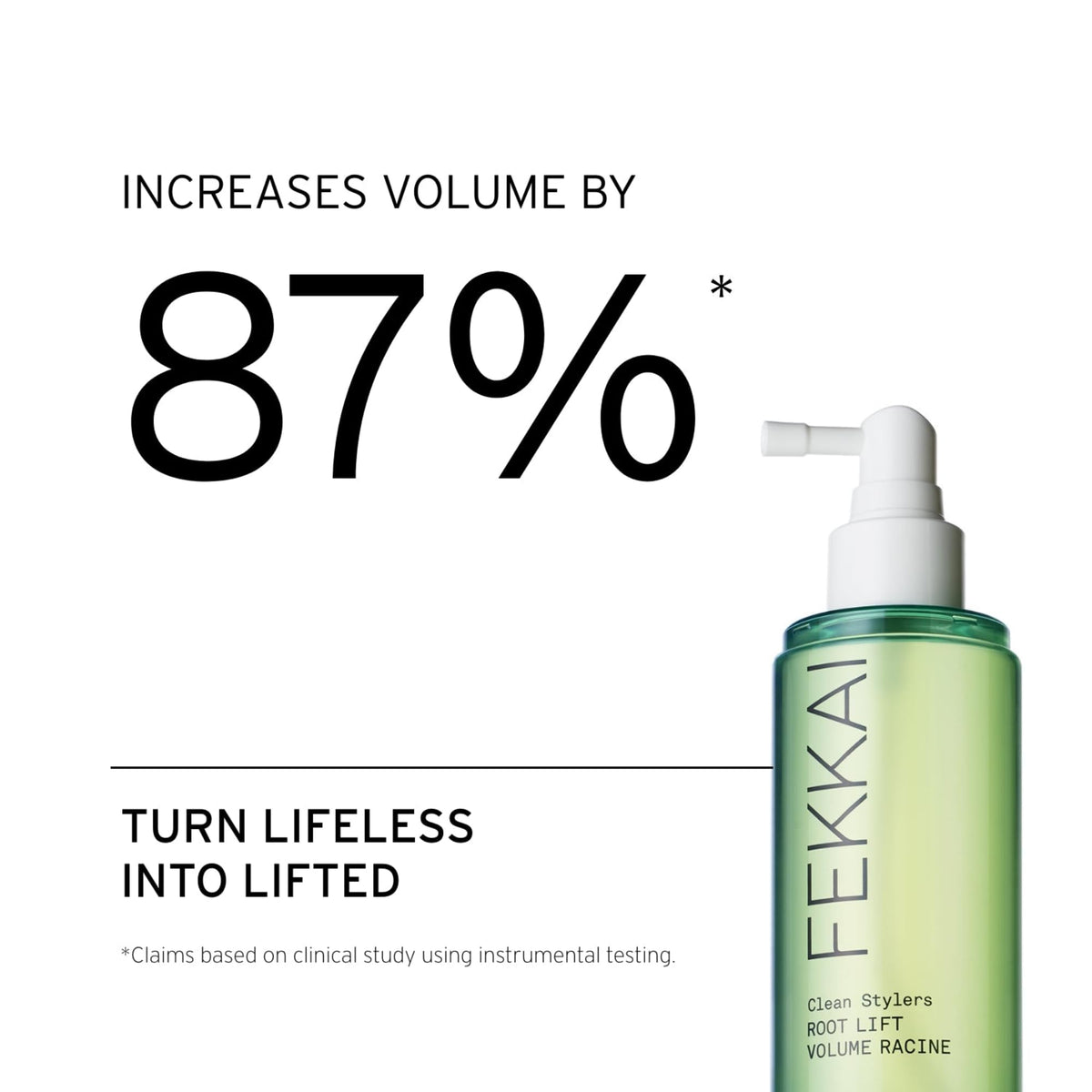 FEKKAI side label close-up highlighting clean, vegan ingredients and benefits