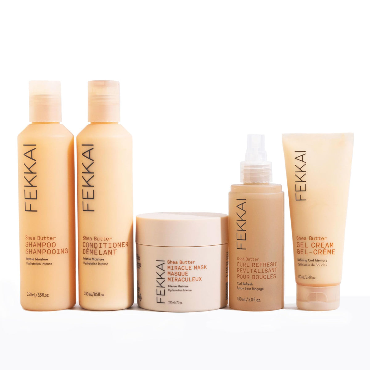 FEKKAI shampoo in shower scene promoting salon-quality clean