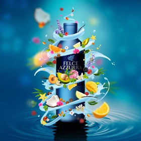 Assorted aromatic ingredients representing Felce Azzurra perfume complexity