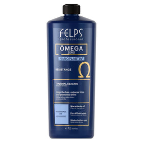 Felps Omega front bottle showing label and 1L size for professional use