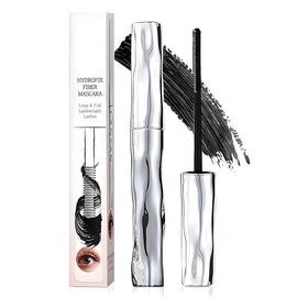 Felvaris front packaging of waterproof fibre mascara showing sleek tube and brand benefit
