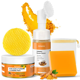femani front packaging set showing all three turmeric products for easy travel