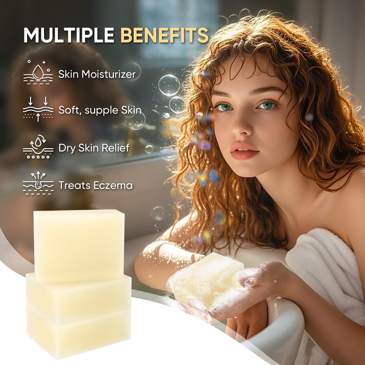 femani soap close-up texture highlighting smooth tallow surface