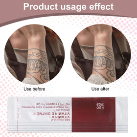 fenshine applying gel to forearm supporting gentle tattoo aftercare
