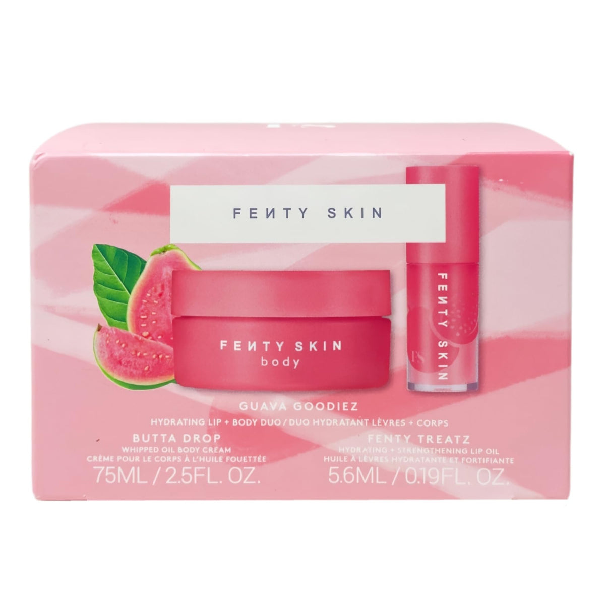 Fenty Beauty Butta Drop cream texture close-up showing rich butters for long-lasting hydration