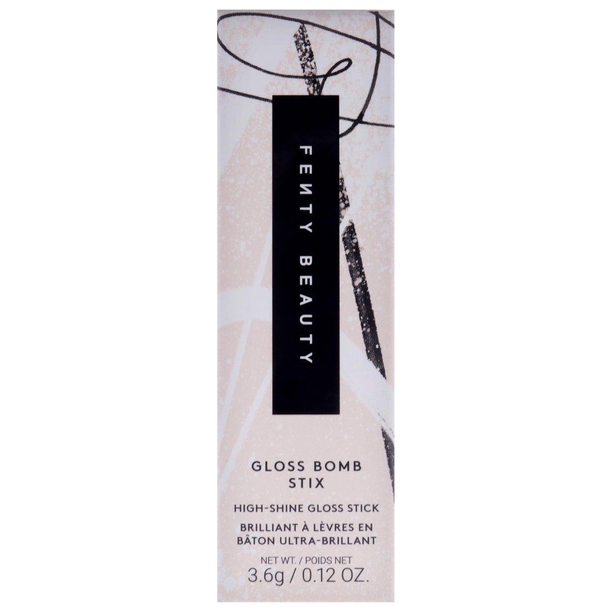 Fenty Beauty product label and cap detail of Fenty Glow for clear shade info