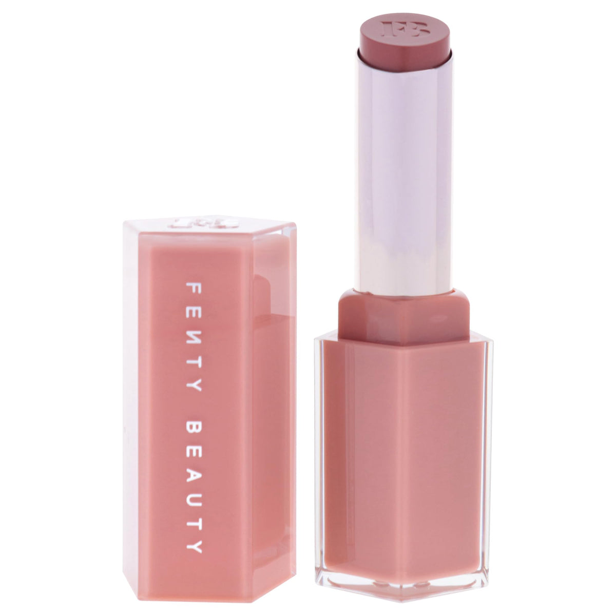 Fenty Beauty close-up texture of Fenty Glow showing creamy glossy finish