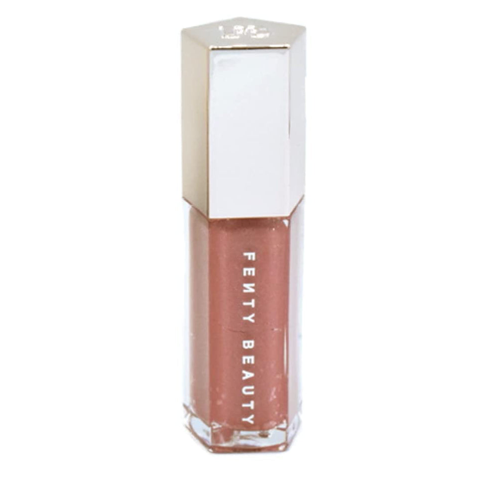 FENTY BEAUTY front packaging showing 02 Fussy gloss and branding for quick identification