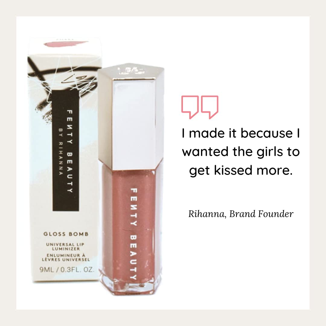 FENTY BEAUTY layered over lipstick to show enhanced color and luminous depth