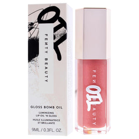 FENTY BEAUTY on model lips illustrating rosy-pink shine and hydrating comfort benefit