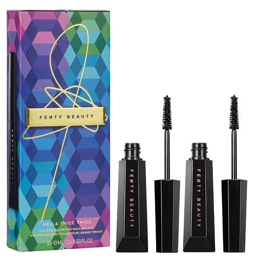 Fenty Beauty Hella Thicc front packaging showing two full-size tubes and bold shade