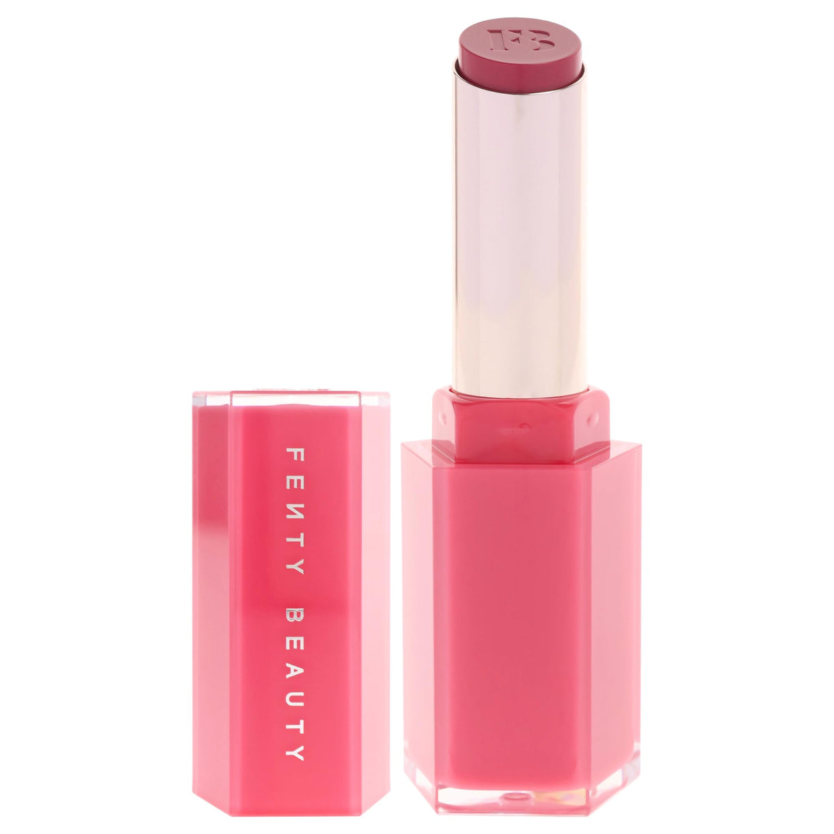 FENTY BEAUTY close-up of gloss tip showing creamy texture and precise application