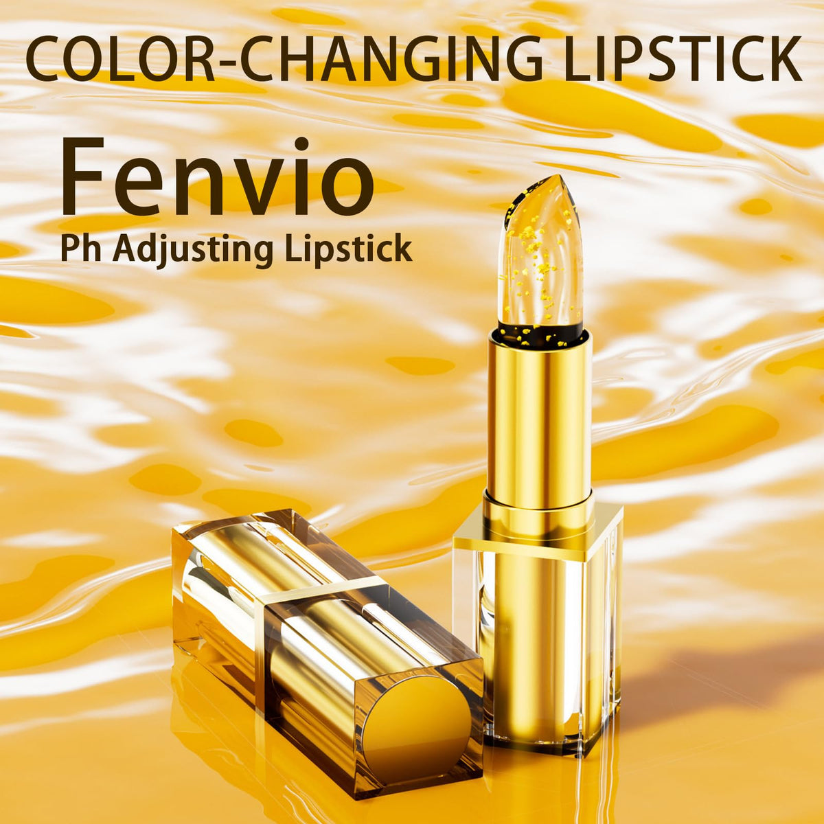 Fenvio open tube texture close-up, silky formula visible and smooth application