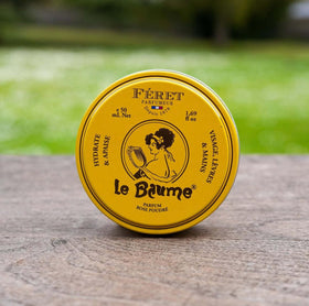 Feret Parfumeur open tin revealing silky balm texture for easy glide