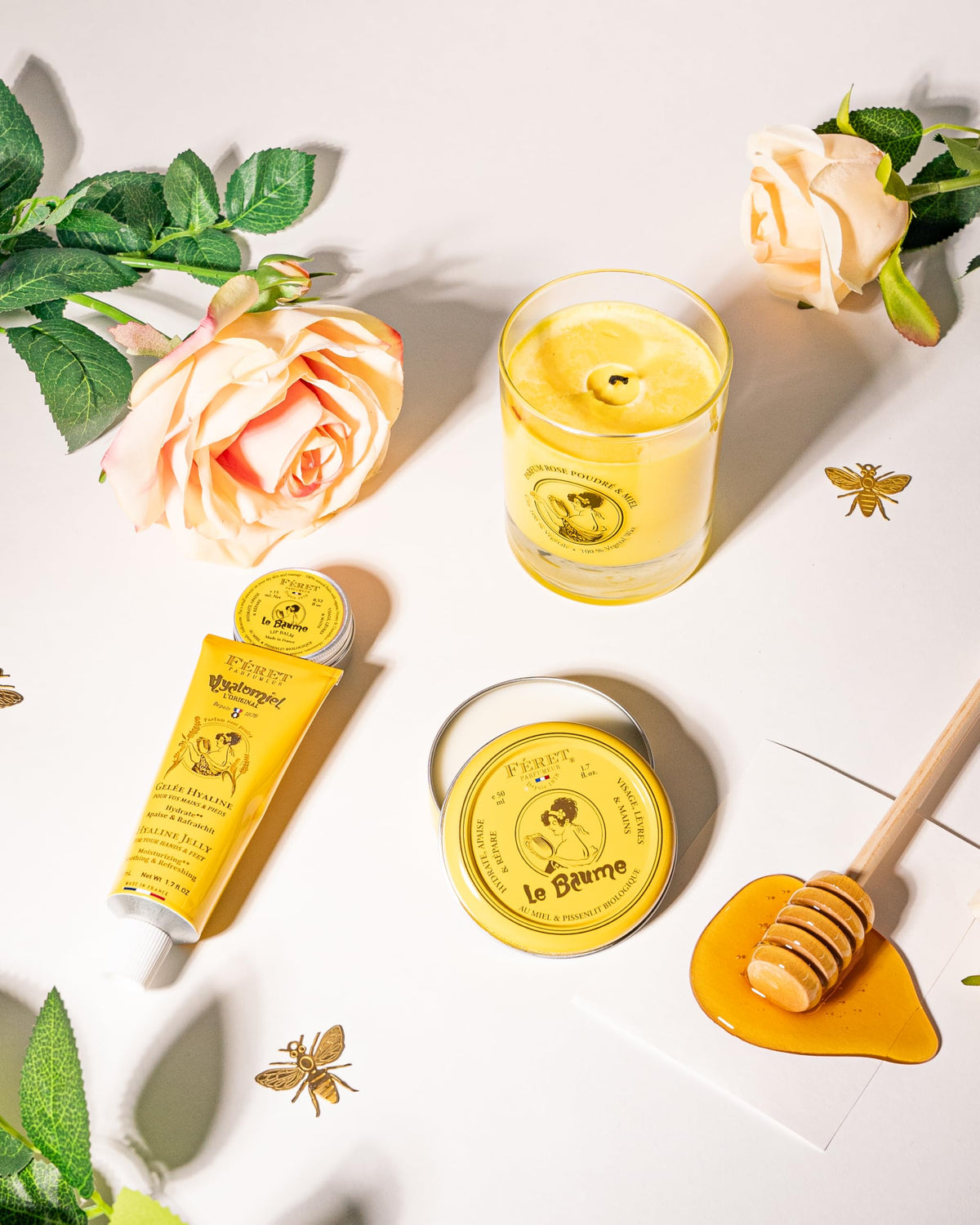 Feret Parfumeur tin next to a coin showing 50ml size and travel-ready convenience