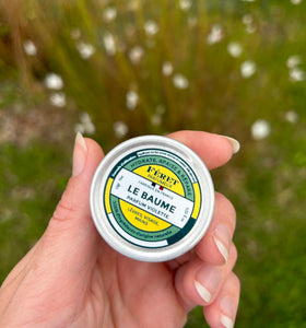 Feret Parfumeur tin on bathroom vanity, integrates into daily beauty routine