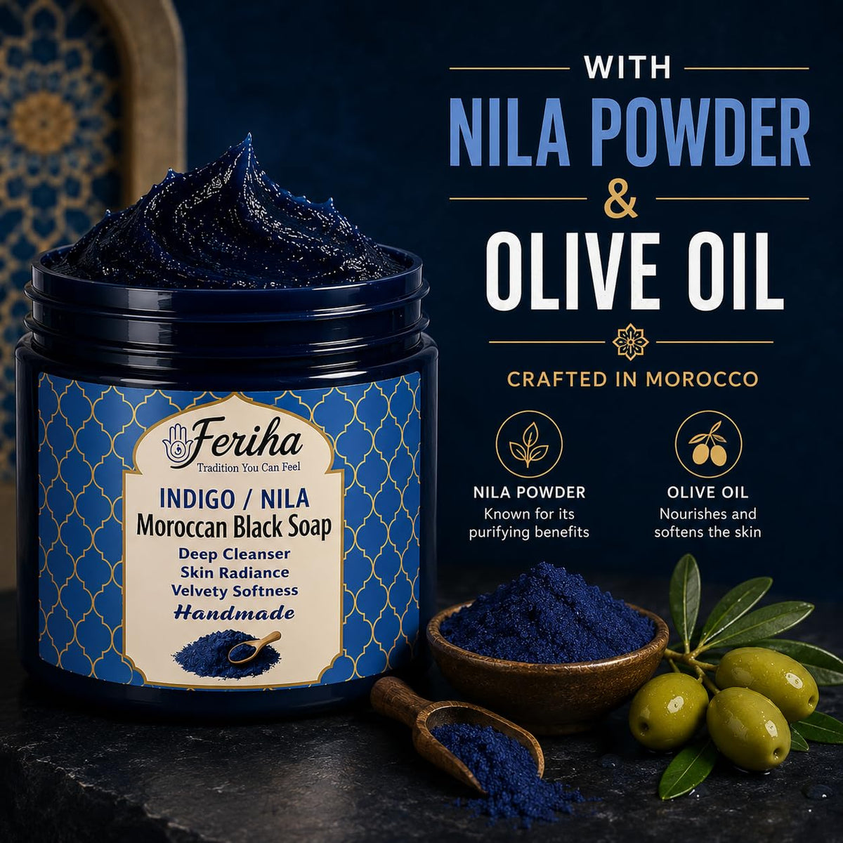 FERIHA paste applied to forearm demonstrating easy application and prepping benefit
